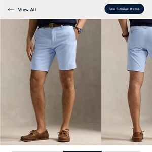 Polo by Ralph Lauren Blue Flat Front Shorts